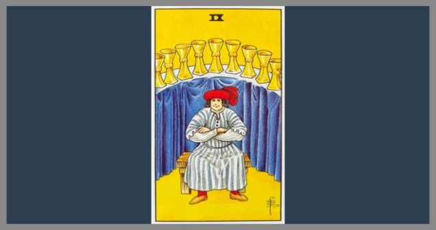 Kupa Dokuzlusu Tarot Aşk, Kariyer ve Para Anlamı