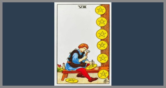 Tılsım Sekizlisi Tarot Aşk, Kariyer ve Para Anlamı